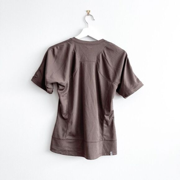 Mountain Equipment Women's Short Sleeve Recycled Polyester Tee Brown Medium - Picture 2 of 6
